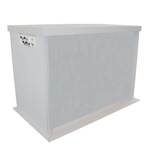 Batteri Boks 165X82x135 cm, hvid