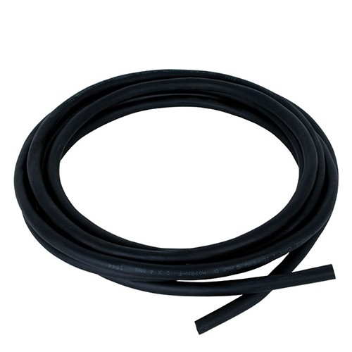 Kabel H07 RN-F 2 x 1 mm², sort, fleksibel