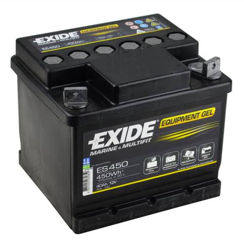 Exide EQUIPMENT Gel Batteri ES450 12V 40Ah