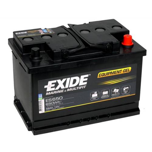 Exide EQUIPMENT Gel Batteri ES650 12V 56Ah