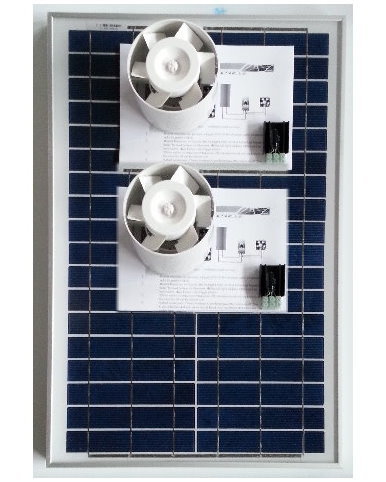 Ventilation kit with solar module KCVR30