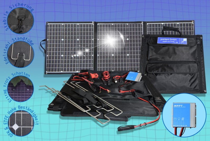 Foldable solar bag EFTE 135W